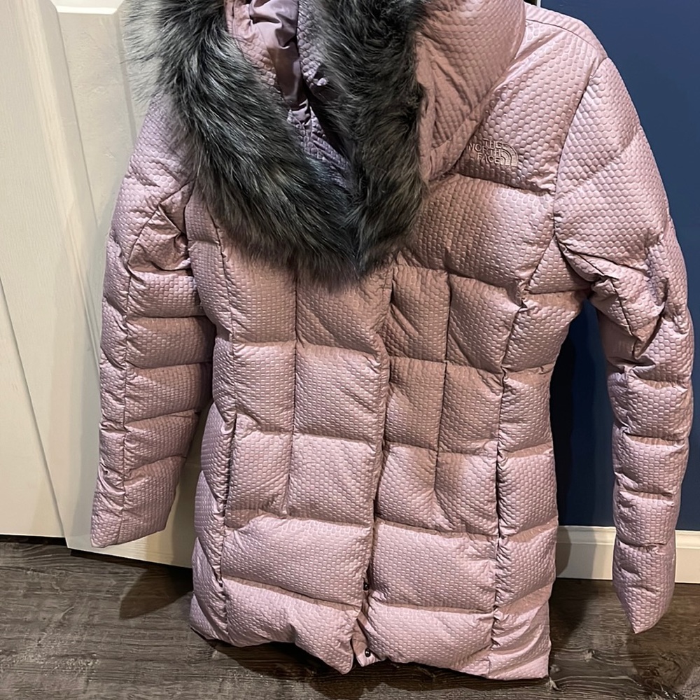 The North Face winter jacket with fur.
